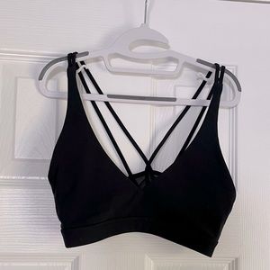 Lululemon Sports Bra Racerback Skinny Double Strap mesh back detail